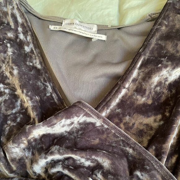 Silver Velvet Jumpsuit - Picture 3 of 5